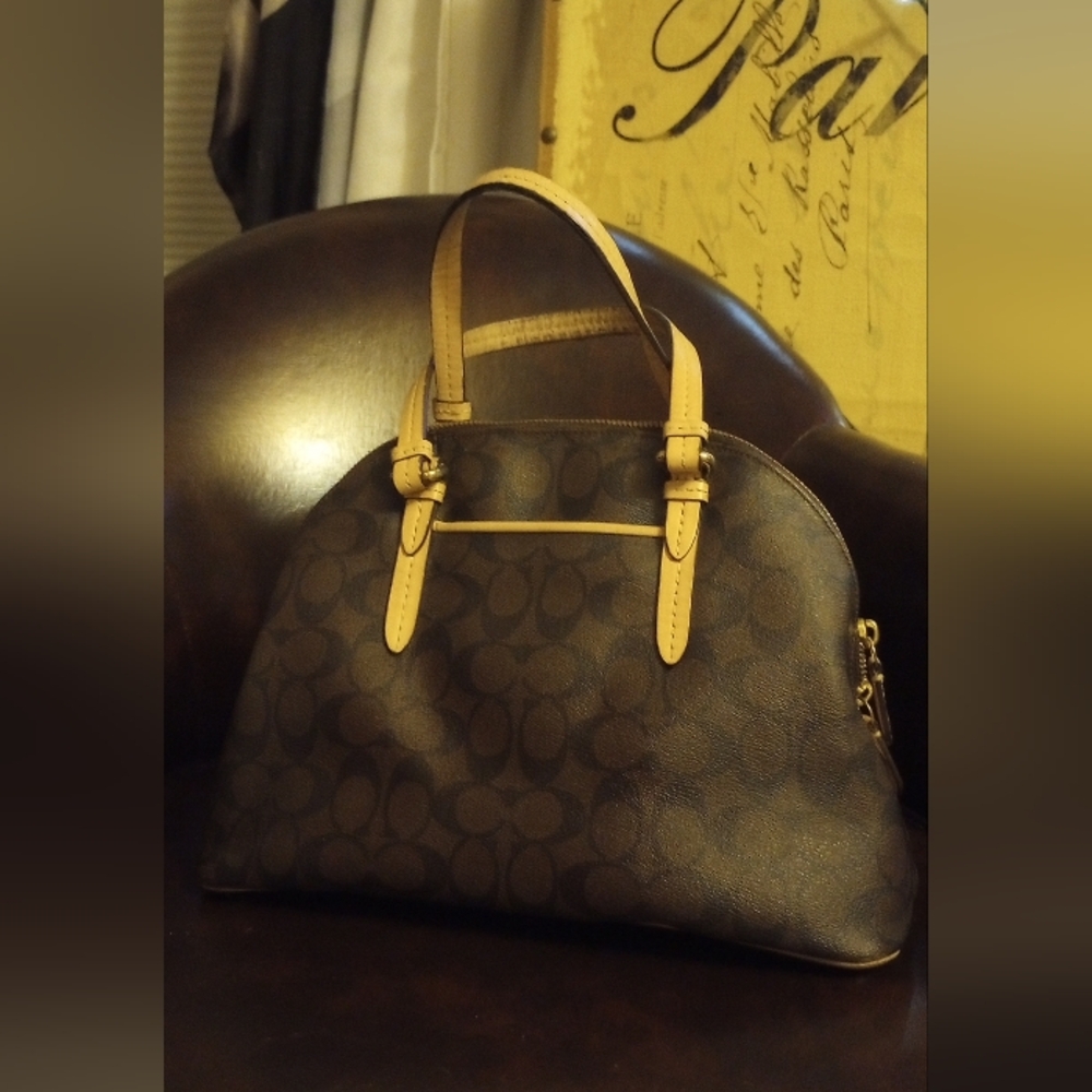 Coach Brown Signature Handbag. Duplicate Listing. - Picture 6 of 16